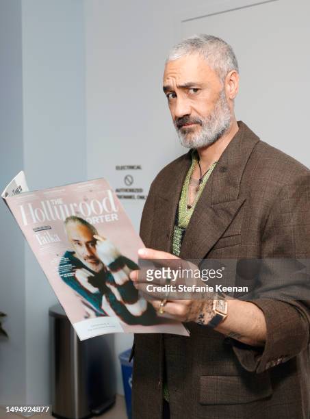 Taika Waititi attends The Hollywood Reporter Raising Our Voices DEIA Luncheon at Wallis Annenberg GenSpace on May 31, 2023 in Los Angeles, California.