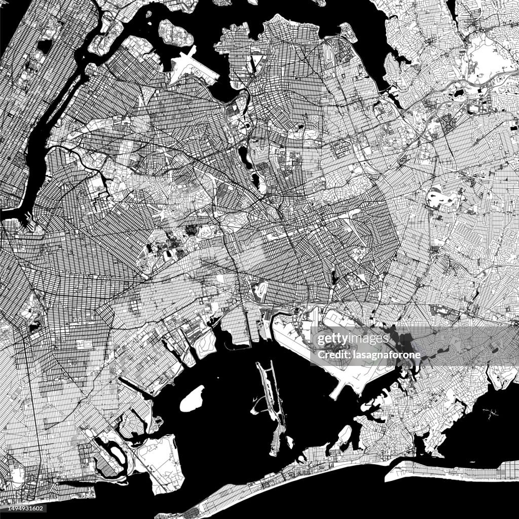 Queens, New York, USA Vector Map
