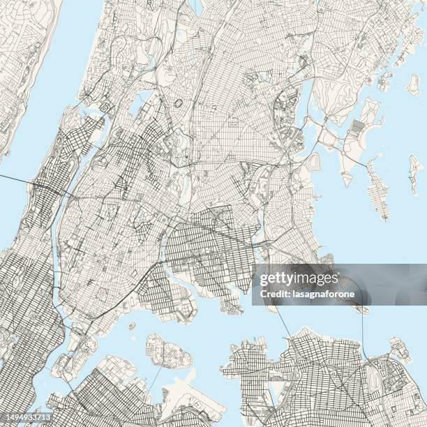 the bronx, new york, usa vector map - bronx map stock illustrations