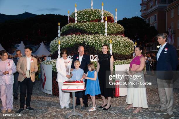 Camille Gottlieb, Louis Ducruet, Princess Stephanie of Monaco, Prince Albert II of Monaco, Prince Jacques of Monaco, Princess Gabriella of Monaco and...