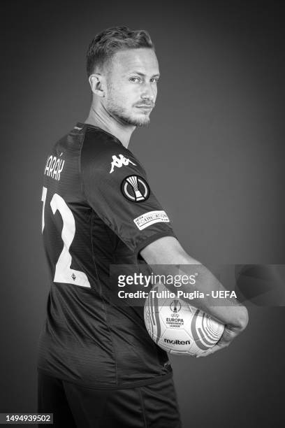 Antonin Barak of ACF Fiorentina poses for a portrait during the ACF Fiorentina UEFA Europa Conference League Final Access Day at Centro sportivo...