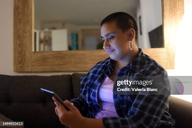 woman using digital tablet - ipad blanc stock pictures, royalty-free photos & images