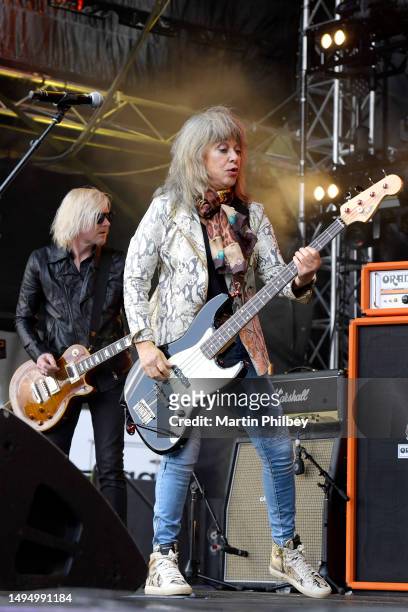 Suzi Quatro performs on stage At One Electric Day at Weribee Park on 20th November 2022 in Melbourne Australia. ***Suzi Quatro - One Electric Day