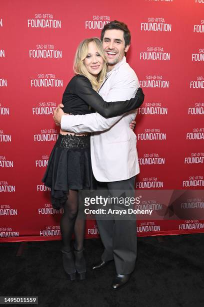 Juno Temple and Phil Dunster attend the SAG-AFTRA Foundation Conversations - "Ted Lasso" With Phil Dunster and Juno Temple at SAG-AFTRA Foundation...