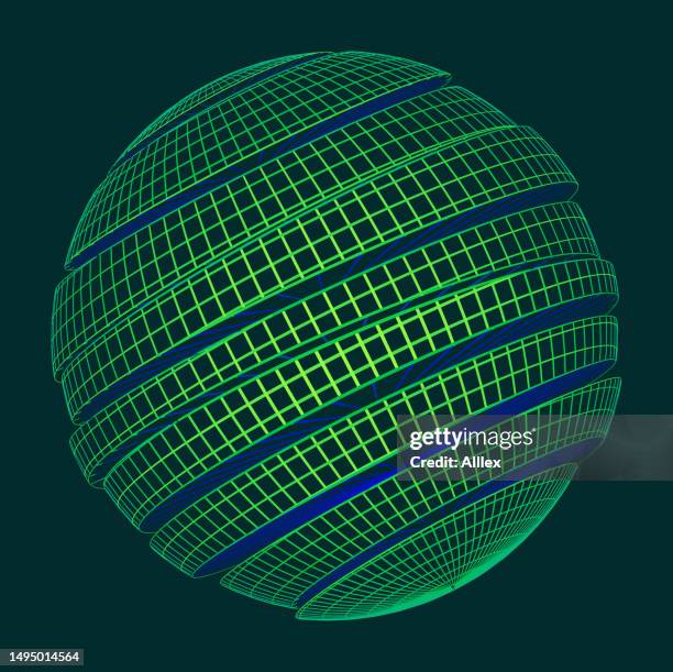 Line Wired Graph Shape Frame Illustration High-Res Vector Graphic ...