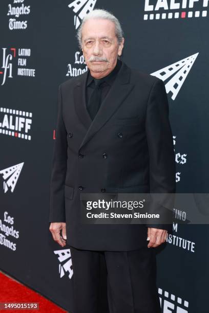Edward James Olmos attends the 2023 Los Angeles Latino International Film Festival opening night film "Flamin' Hot" held at TCL Chinese Theatre IMAX...