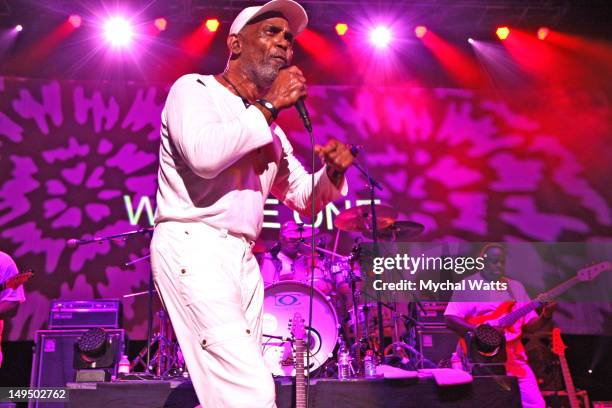 Frankie Beverly and MAZE performs at the Mann Center For Performing Arts on July 27, 2012 in Philadelphia, Pennsylvania.