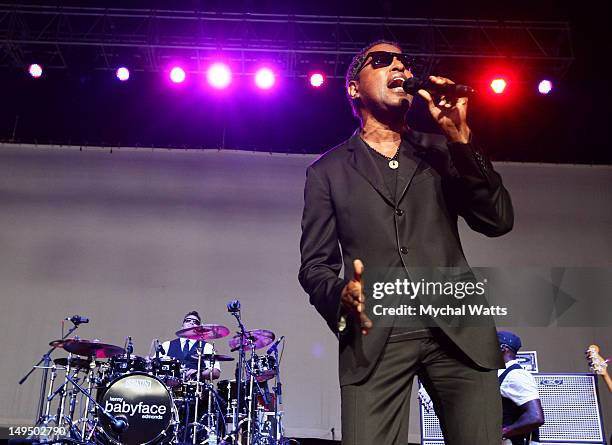 Kenny 'Babyface' Edmonds performs at the Mann Center For Performing Arts on July 27, 2012 in Philadelphia, Pennsylvania.