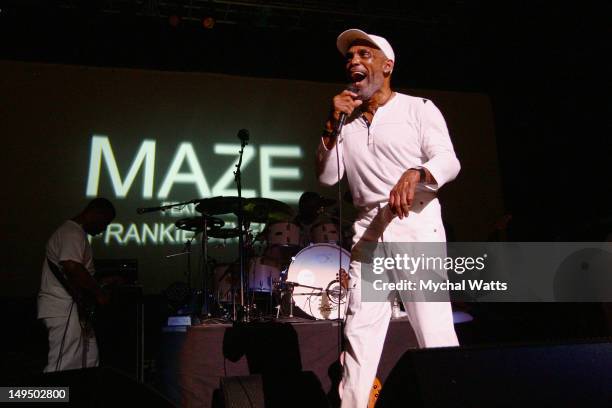 Frankie Beverly and MAZE performs at the Mann Center For Performing Arts on July 27, 2012 in Philadelphia, Pennsylvania.