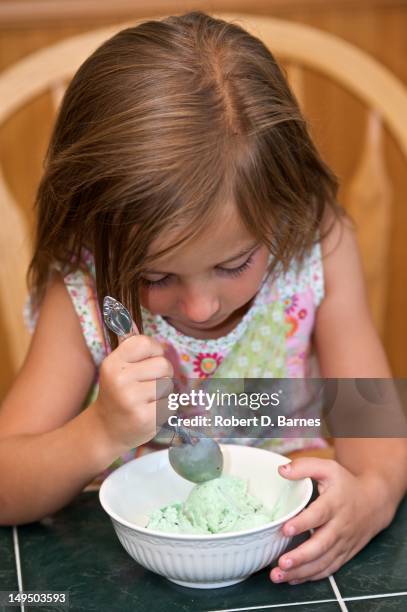 mint chocolate chip ice cream - sorvete chocolate chip - fotografias e filmes do acervo