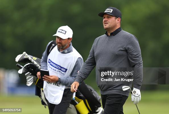 Jc Ritchie JC Ritchie of South Africa plays his second shot on the 12th hole ...