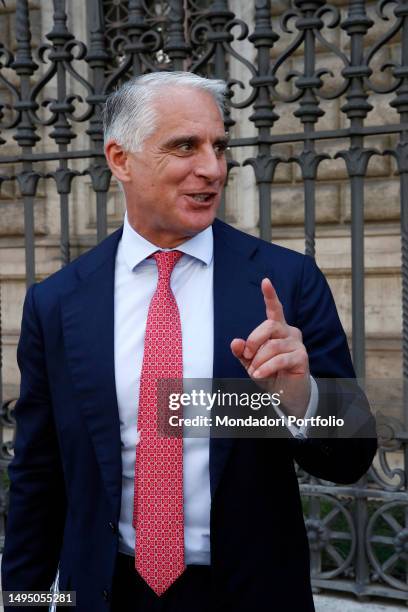 Unicredit CEO Andrea Orcel, at the annual meeting of the Bank of Italy. Rome , May 31th, 2023