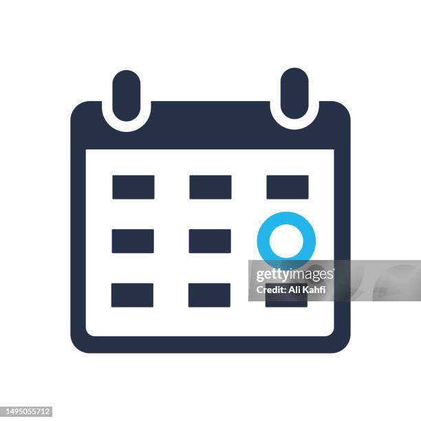 calendar icon - annual stock illustrations