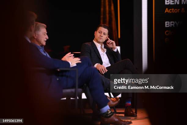 Ben McKenzie speaks onstage during 'It’s time for Regulation to Enable the Growth of Blockchain and Digital Currency' at the London Blockchain...