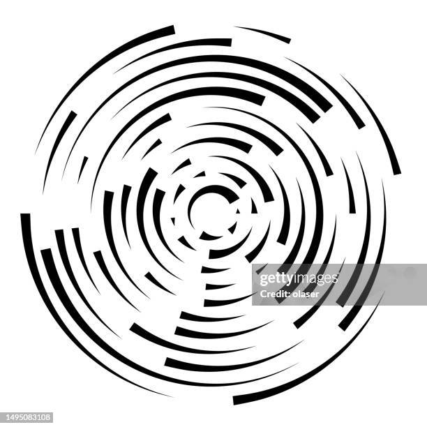 disk of fine lines swirl pattern - 5 section stock illustrations