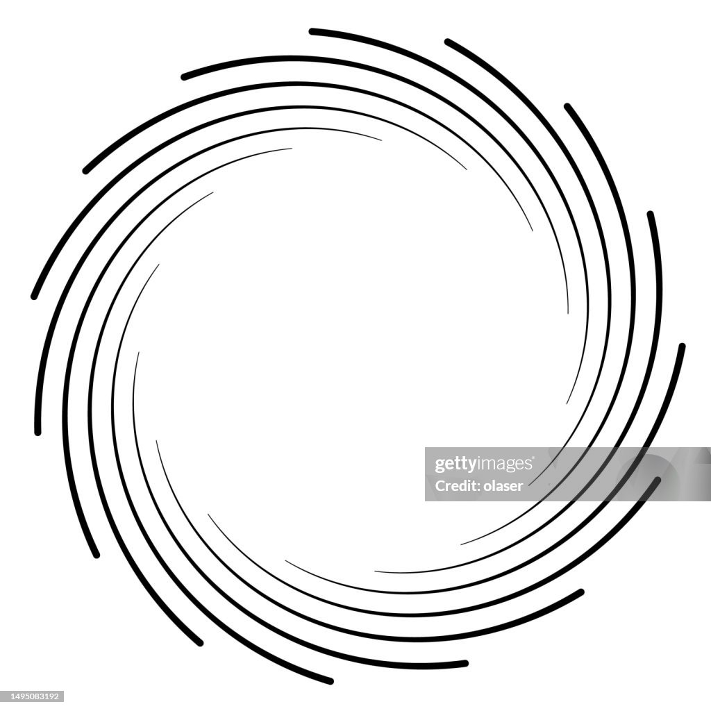 Swirl Pattern Contour Line Slim Line Swirl Pattern With Copy Space High-Res Vector Graphic - Getty ...
