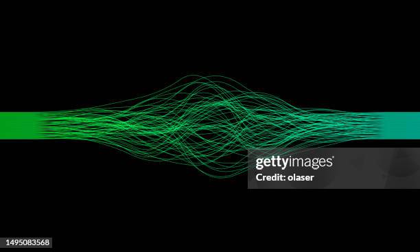 green - turquoise bundle of communication fibers - green artificial intelligence background eps stock illustrations