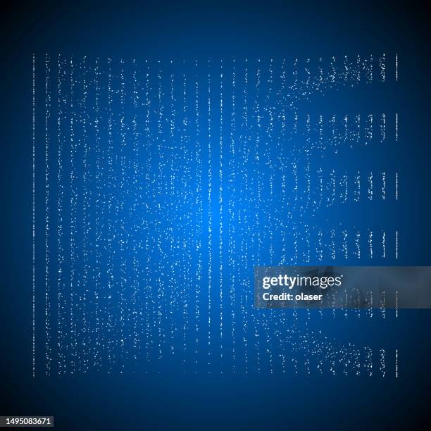 sorting data, data bits travelling along curves into six groups - quantum stock illustrations