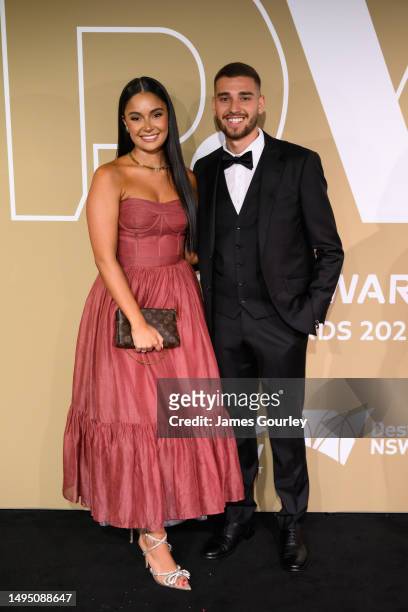 Dylan Pierias of Western United arrives at the 2023 Dolan Warren Awards at The Star on June 01, 2023 in Sydney, Australia.