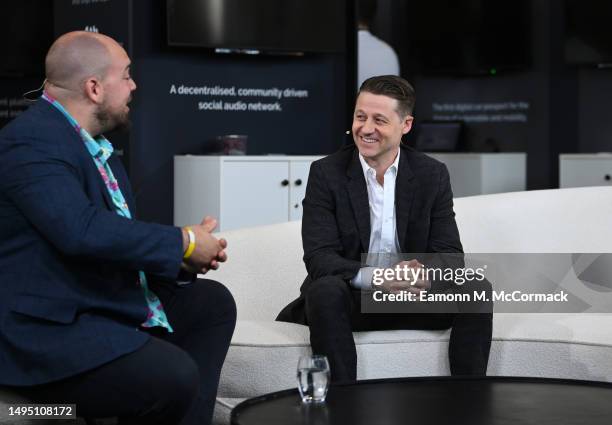 Ben Mckenzie is interviewed at the London Blockchain Conference, The Queen Elizabeth II Conference Centre on June 01, 2023 in London, England.