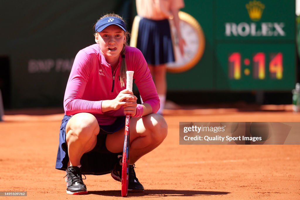 Elena Rybakina Of Kazakhstan Reacts Against Linda Noskova Of Czech elena-rybakina-of-kazakhstan-reacts-against-linda-noskova-of-czech