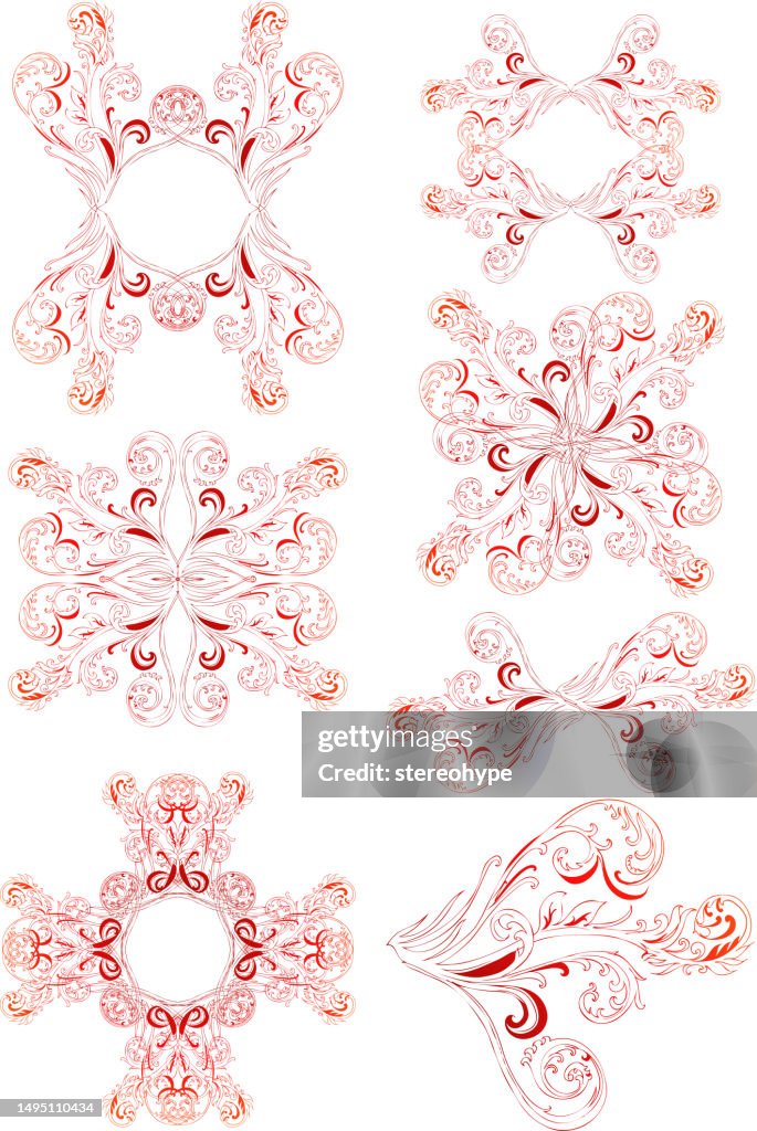 Abstract bird set