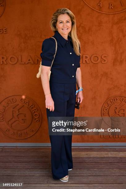 Astrid Bard attends the 2023 French Open at Roland Garros on June 01, 2023 in Paris, France.