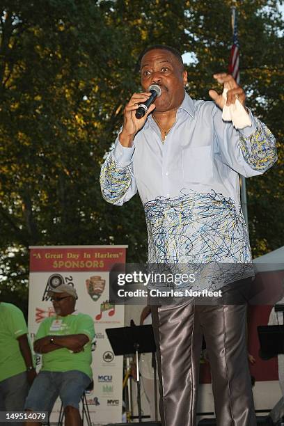 Cuba Gooding, Sr. Performs at Harlem Week's 38th Anniversary Celebration at Ulysses S. Grant National Memorial Park on July 29, 2012 in New York City.