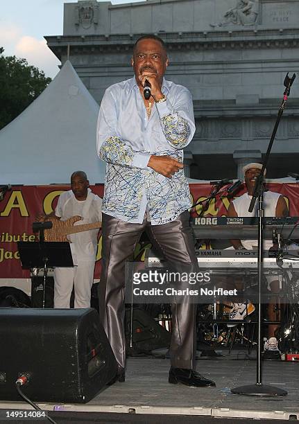 Cuba Gooding, Sr. Performs at Harlem Week's 38th Anniversary Celebration at Ulysses S. Grant National Memorial Park on July 29, 2012 in New York City.