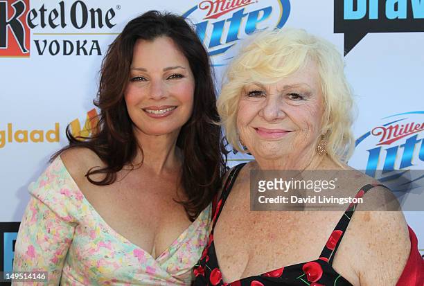 Actresses Fran Drescher and Renee Taylor attend GLAAD's "Bravo Top Chef Invasion" benefit event at a private residence on July 29, 2012 in Los...