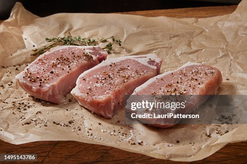 Seasoning Raw Boneless Pork Loin Chops Seasoning Raw Boneless Pork Loin Chops
