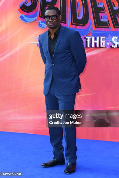 David Harewood attends the "Spider-man: Across The Spider-Verse" Gala Screening at Cineworld Leicester Square on June 01, 2023 in London, England.