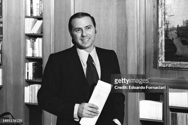 Italian businessman Silvio Berlusconi, Milan, Italy, April 15, 1977.