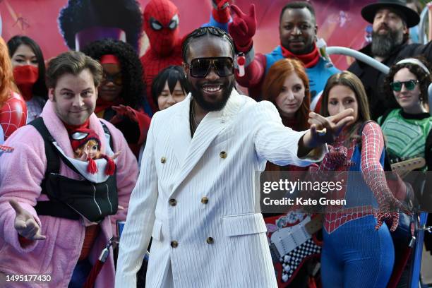 Shameik Moore attends the "Spider-man: Across The Spider-Verse" Gala Screening at Cineworld Leicester Square on June 01, 2023 in London, England.
