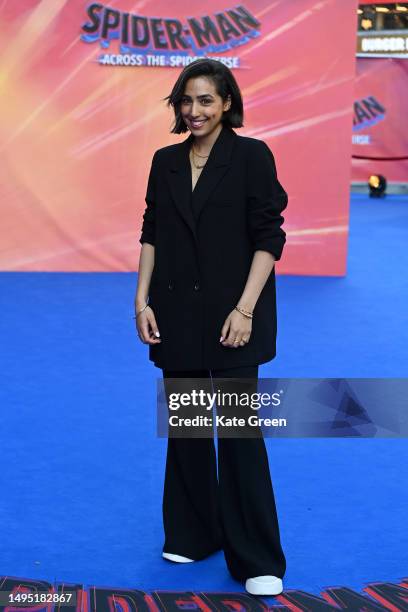 Gurlaine Kaur Garcha attends the "Spider-man: Across The Spider-Verse" Gala Screening at Cineworld Leicester Square on June 01, 2023 in London,...