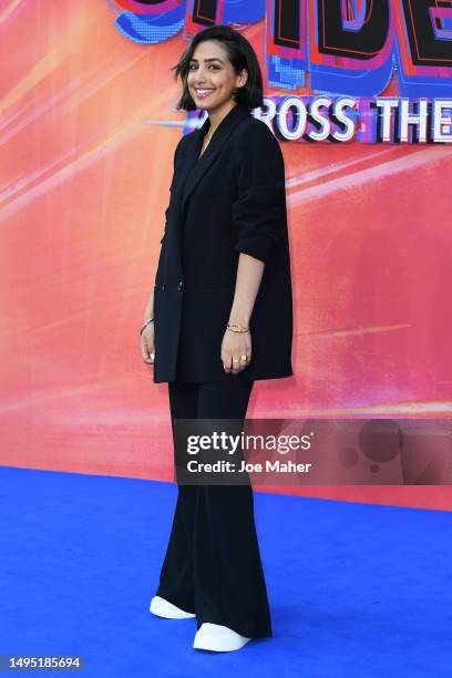 Gurlaine Kaur Garcha attends the "Spider-man: Across The Spider-Verse" Gala Screening at Cineworld Leicester Square on June 01, 2023 in London,...