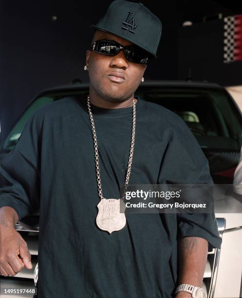 Musician Young Jeezy of the rap group Boyz In Da Hood pose for a photo session in July, 2005 in West Los Angeles.