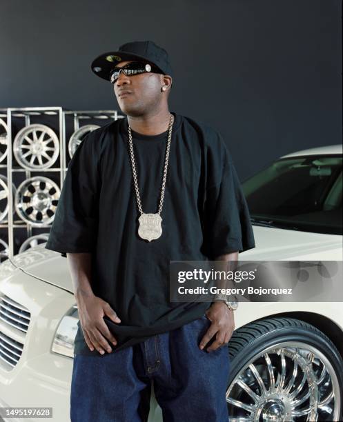 Musician Young Jeezy of the rap group Boyz In Da Hood pose for a photo session in July, 2005 in West Los Angeles.