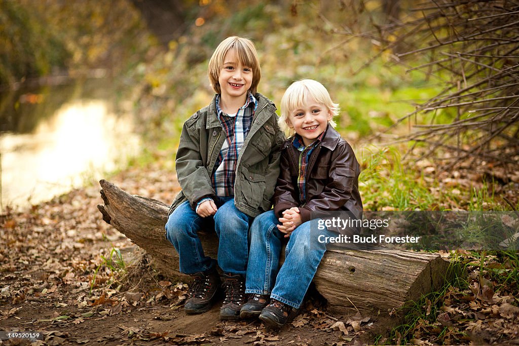 Portrait of two brothers