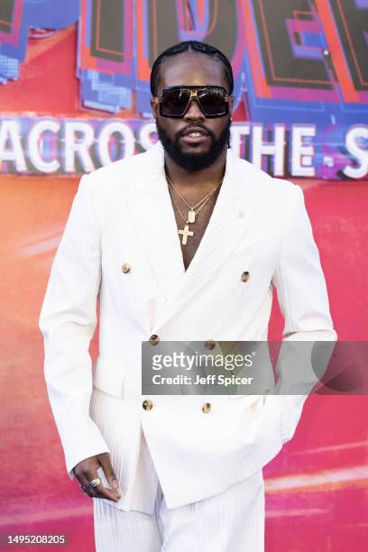 Shameik Moore attends the "Spider-Man: Across The Spider-Verse" Gala Screening at Cineworld Leicester Square on June 01, 2023 in London, England.