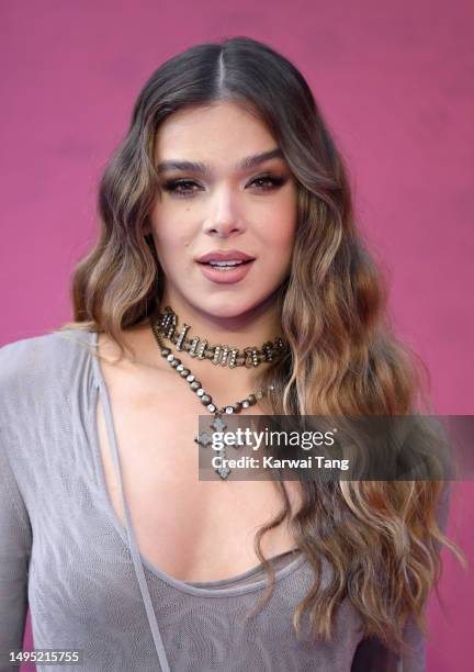 Hailee Steinfeldattends the "Spider-man: Across The Spider-Verse" Gala Screening at Cineworld Leicester Square on June 01, 2023 in London, England.