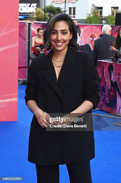 Gurlaine Kaur Garcha attends the UK Gala Screening of "Spider-Man: Across the Spider-Verse" at Cineworld Leicester Square on June 01, 2023 in London,...