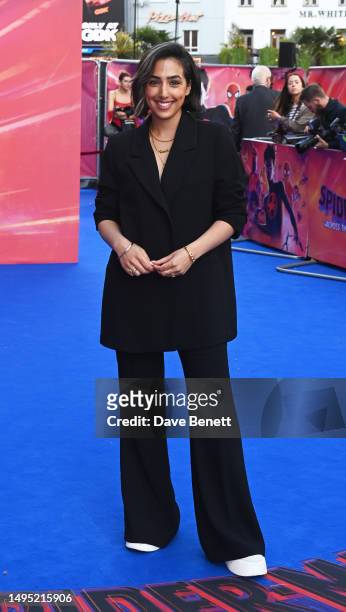 Gurlaine Kaur Garcha attends the UK Gala Screening of "Spider-Man: Across the Spider-Verse" at Cineworld Leicester Square on June 01, 2023 in London,...