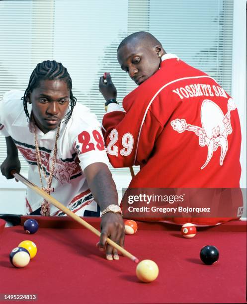 Rappers Pusha-T and No Malice of the hip hop group The Clipse pose for a photo in June, 2003 in Virginia Beach, Virginia.