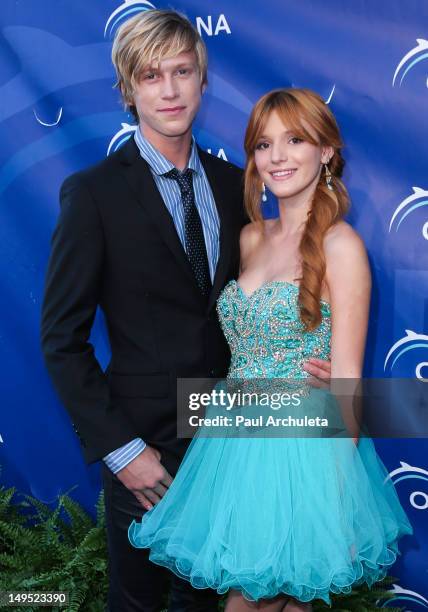 Actress Bella Thorne and her boyfriend Tristan Klier attend the 2012 Oceana's SeaChange summer party on July 29, 2012 in Laguna Beach, California.