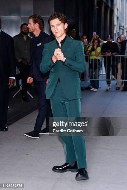 Tom Holland attends the premiere of "The Crowded Room" at the Museum of Modern Art in Midtown on June 01, 2023 in New York City.