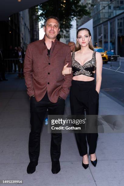 Thomas Sadoski and Amanda Seyfried attend the premiere of "The Crowded Room" at the Museum of Modern Art in Midtown on June 01, 2023 in New York City.