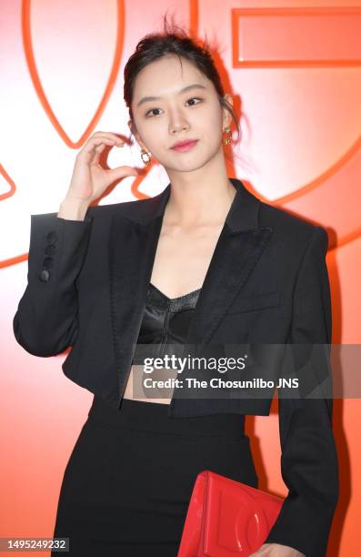 South Korean actress and singer Hyeri attends the photocall of Dolce and Gabbana 'DG Logo Bag' launch event at Dolce & Gabbana flagship store Kangnam...