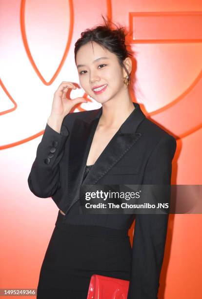 South Korean actress and singer Hyeri attends the photocall of Dolce and Gabbana 'DG Logo Bag' launch event at Dolce & Gabbana flagship store Kangnam...