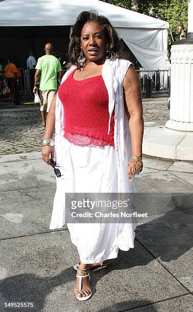 Singer Alyson Williams attends Harlem Week's 38th Anniversary Celebration at Ulysses S. Grant National Memorial Park on July 29, 2012 in New York...